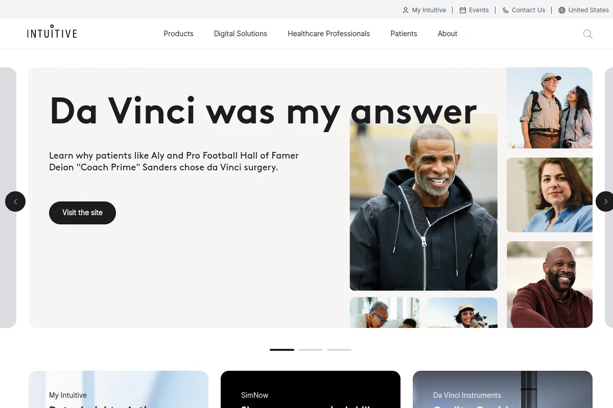 Intuitive website or repository screenshot