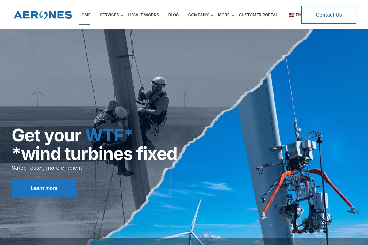 Aerones website or repository screenshot