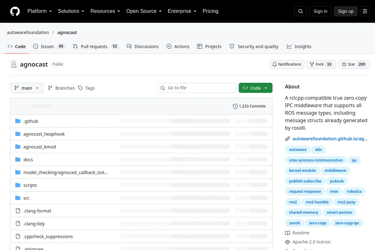 agnocast · autowarefoundation website or repository screenshot