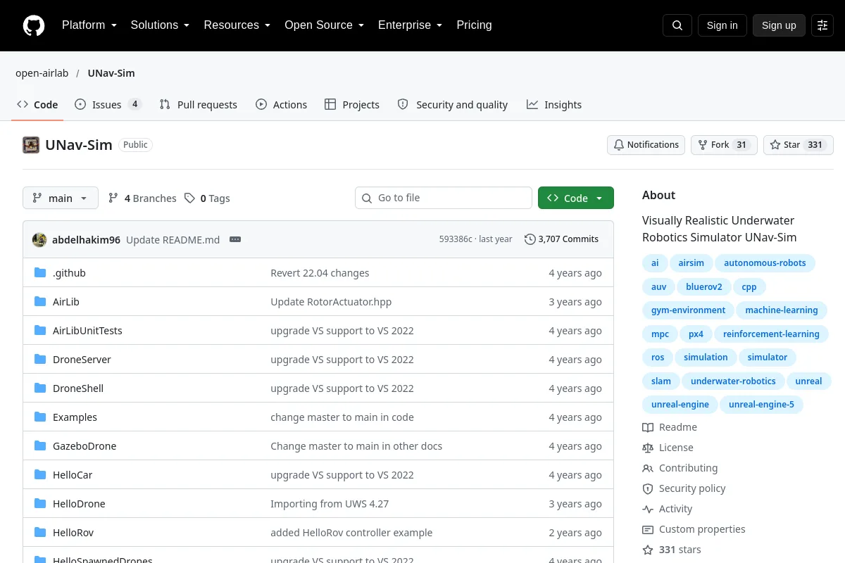 UNav-Sim · open-airlab website or repository screenshot