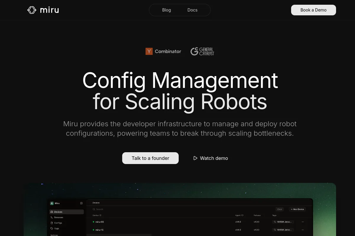 Miru website or repository screenshot