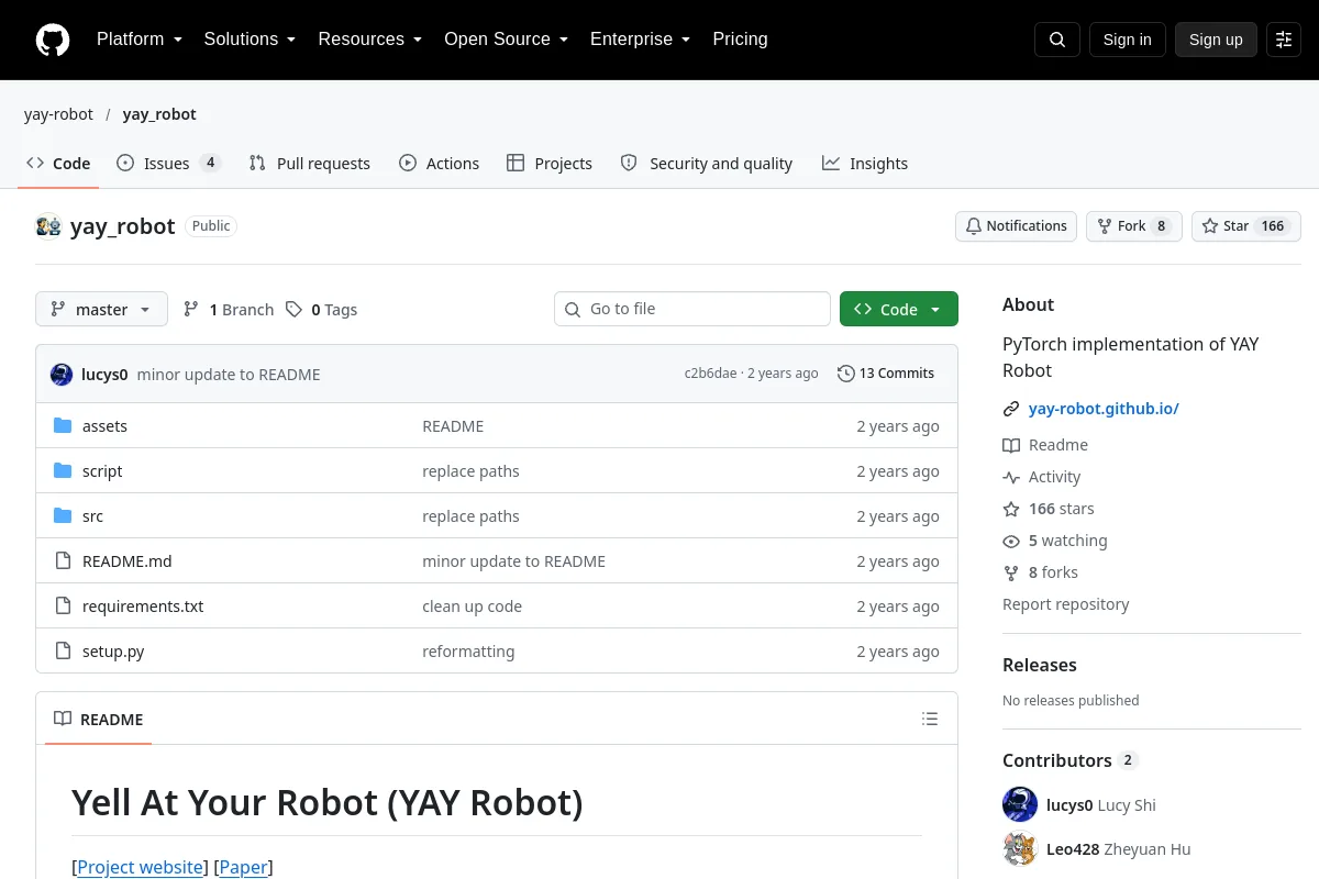 yay robot · yay-robot resource page screenshot