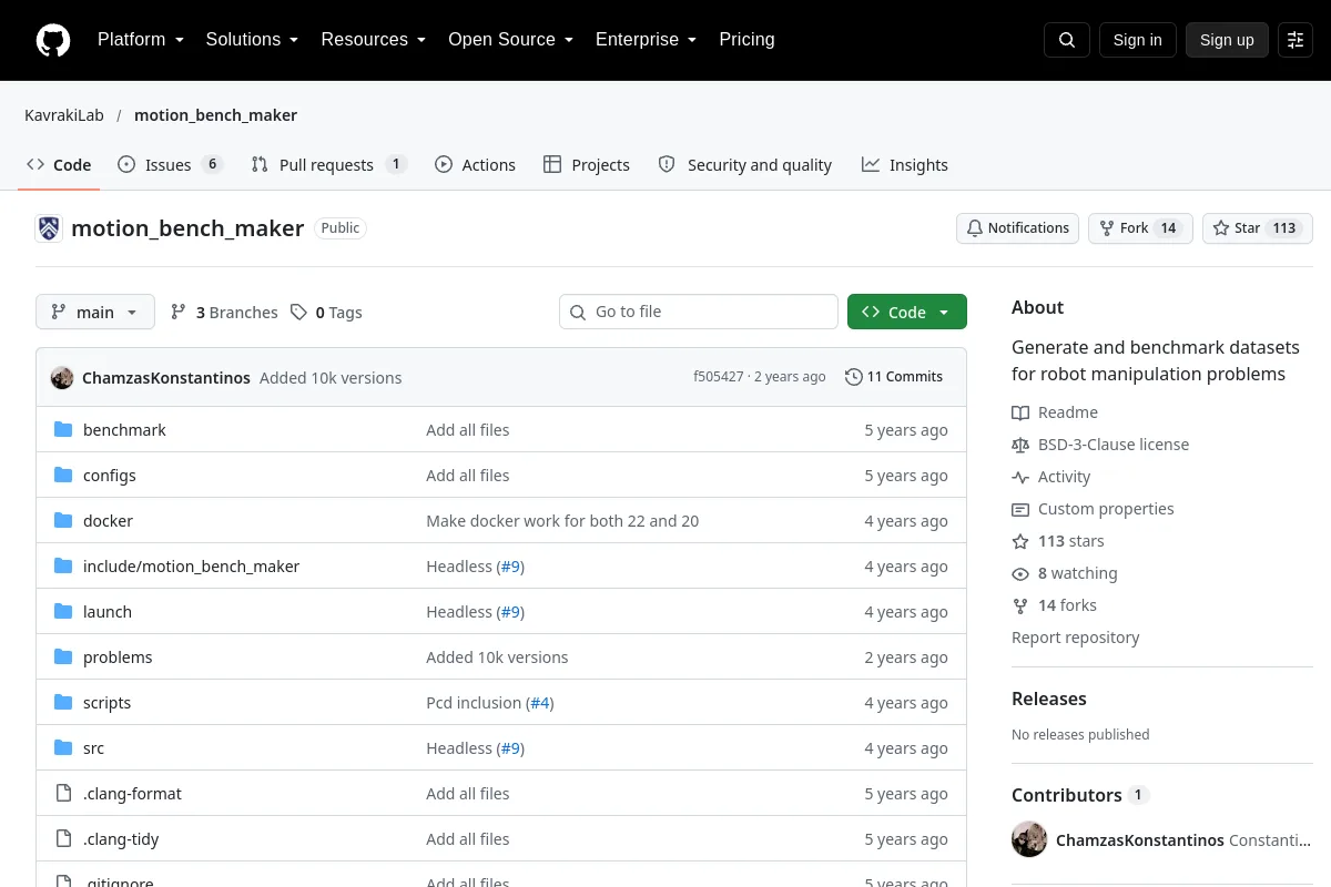 motion_bench_maker · KavrakiLab website or repository screenshot