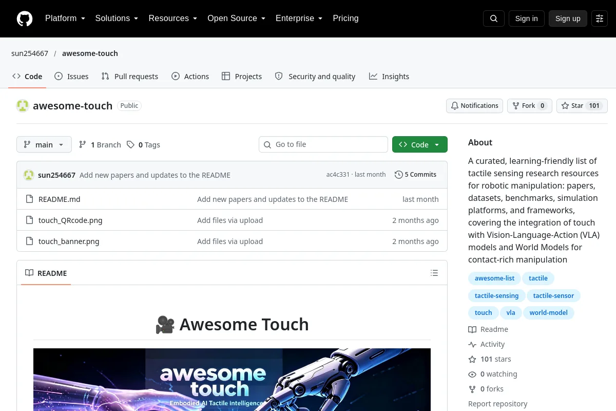 awesome-touch · sun254667 resource page screenshot
