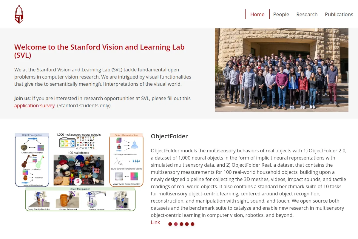 Stanford Vision and Learning Lab website or repository screenshot