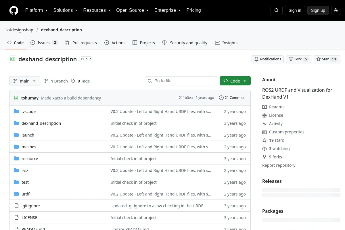 dexhand description · iotdesignshop website or repository screenshot