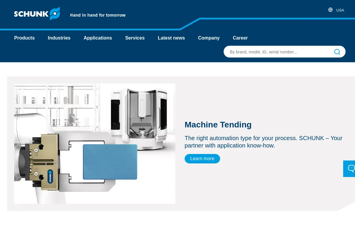 SCHUNK Grippers website or repository screenshot