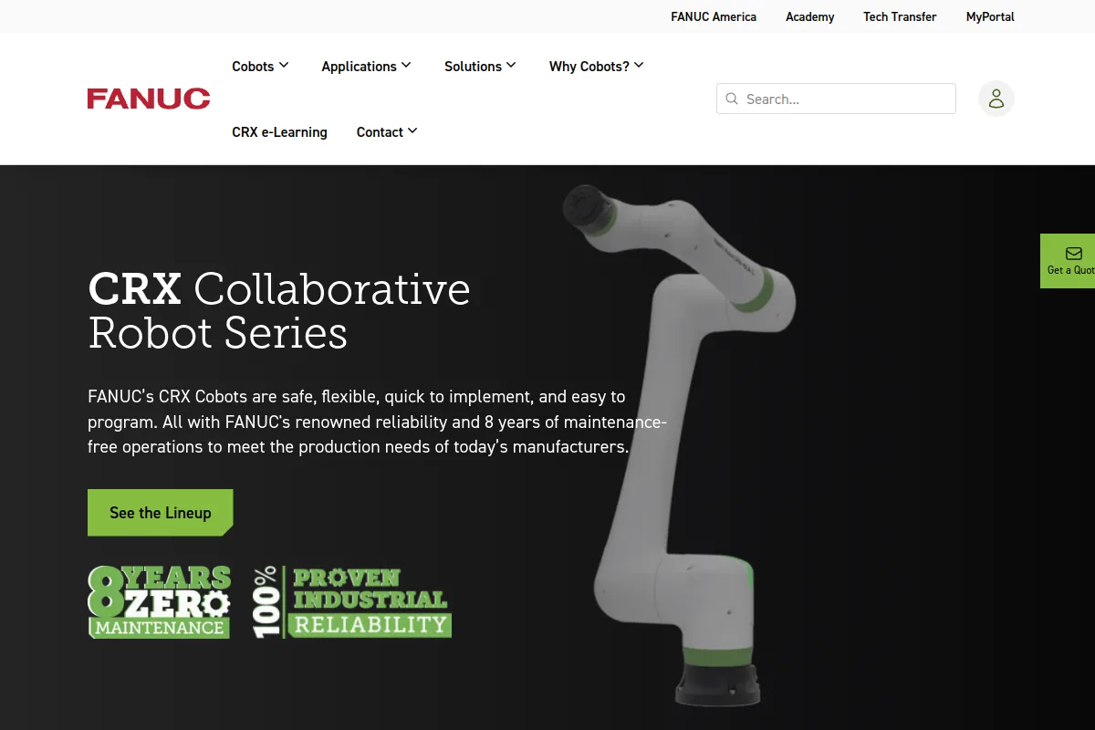 FANUC CRX website or repository screenshot