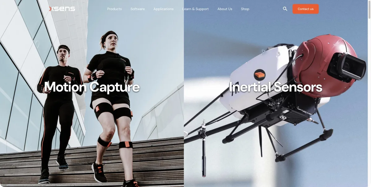 Movella Xsens website or repository screenshot