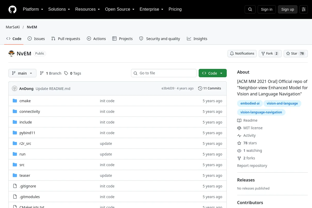 NvEM · MarSaKi website or repository screenshot