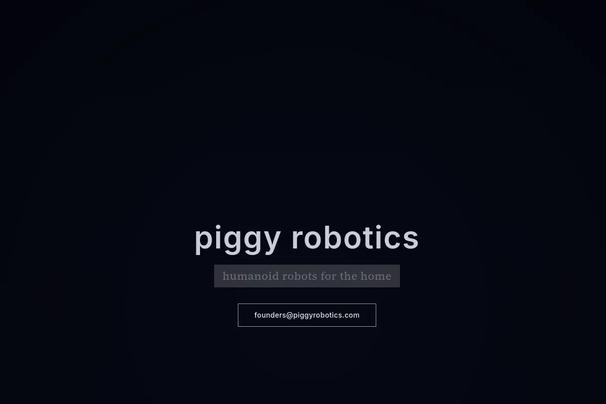 Piggy Robotics website or repository screenshot