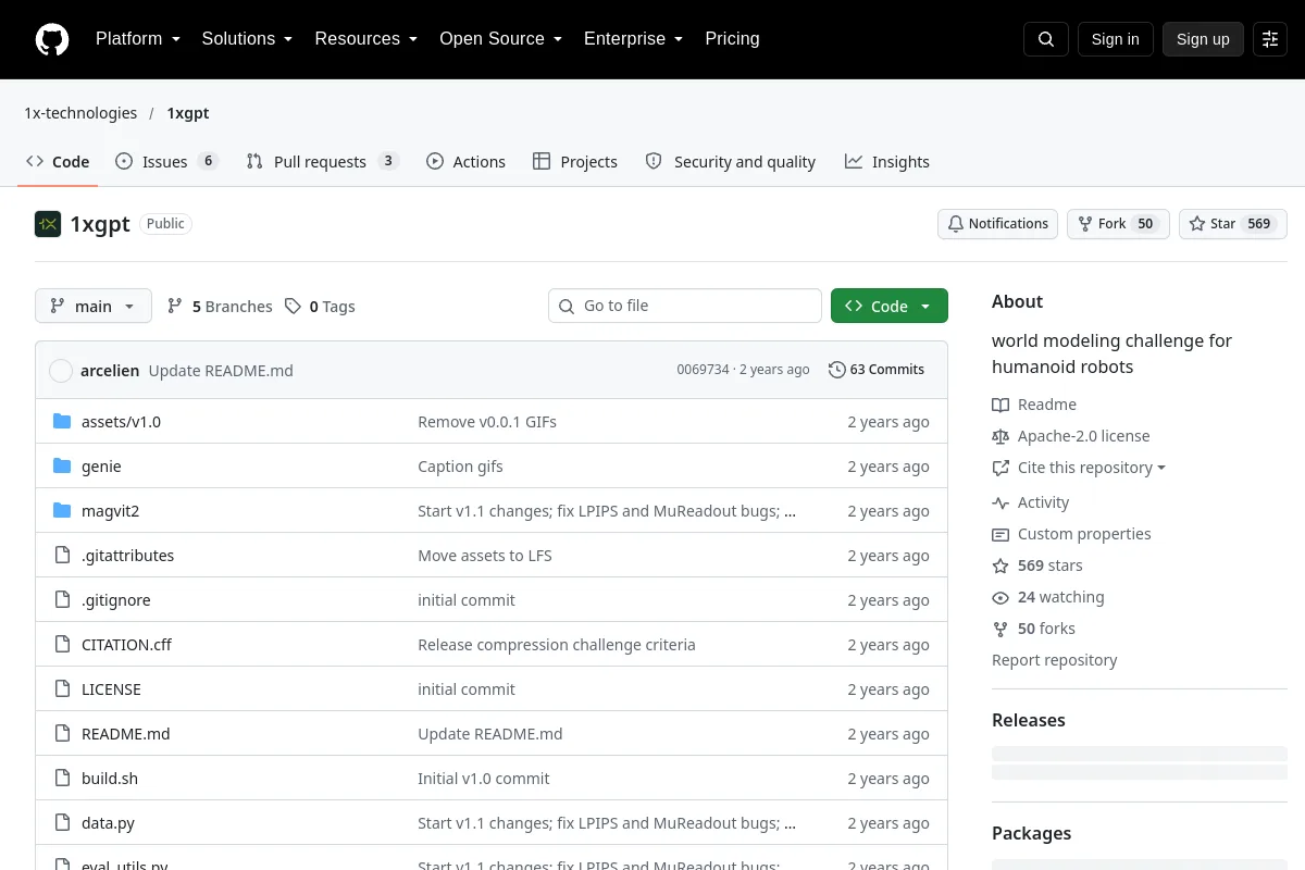 1xgpt · 1x-technologies resource page screenshot