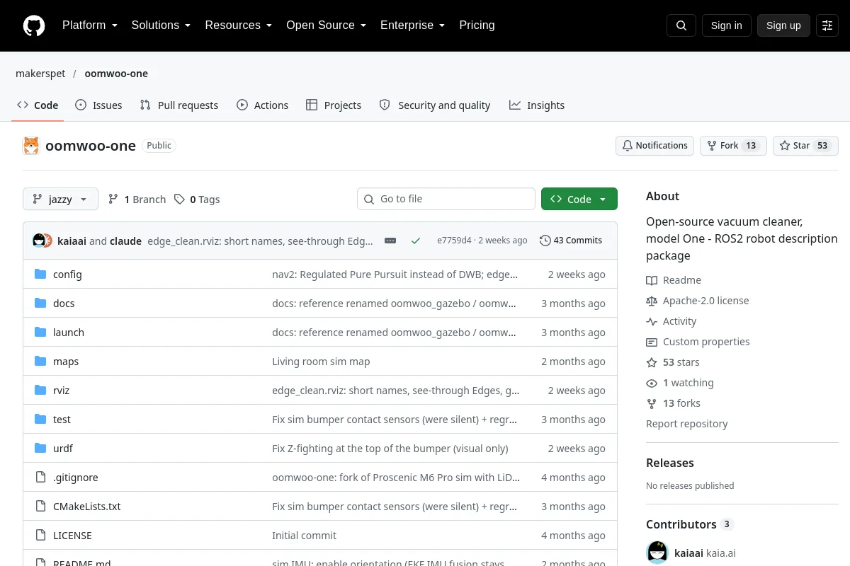 oomwoo-one · makerspet website or repository screenshot