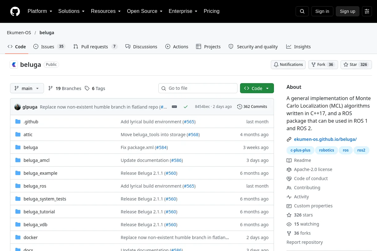 beluga · Ekumen-OS website or repository screenshot