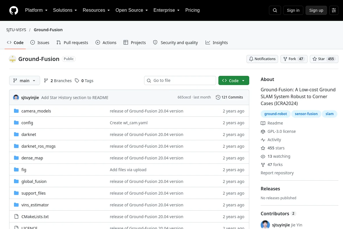 Ground-Fusion · SJTU-ViSYS website or repository screenshot