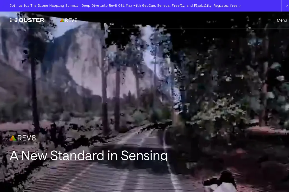 Ouster website or repository screenshot