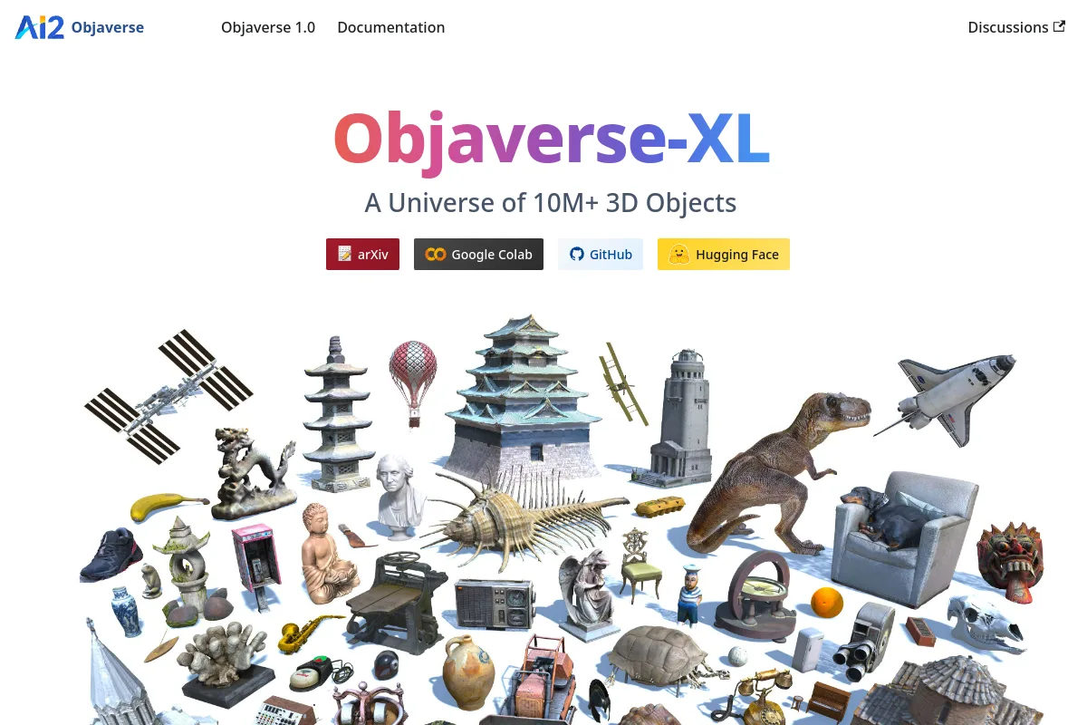 Objaverse website or repository screenshot