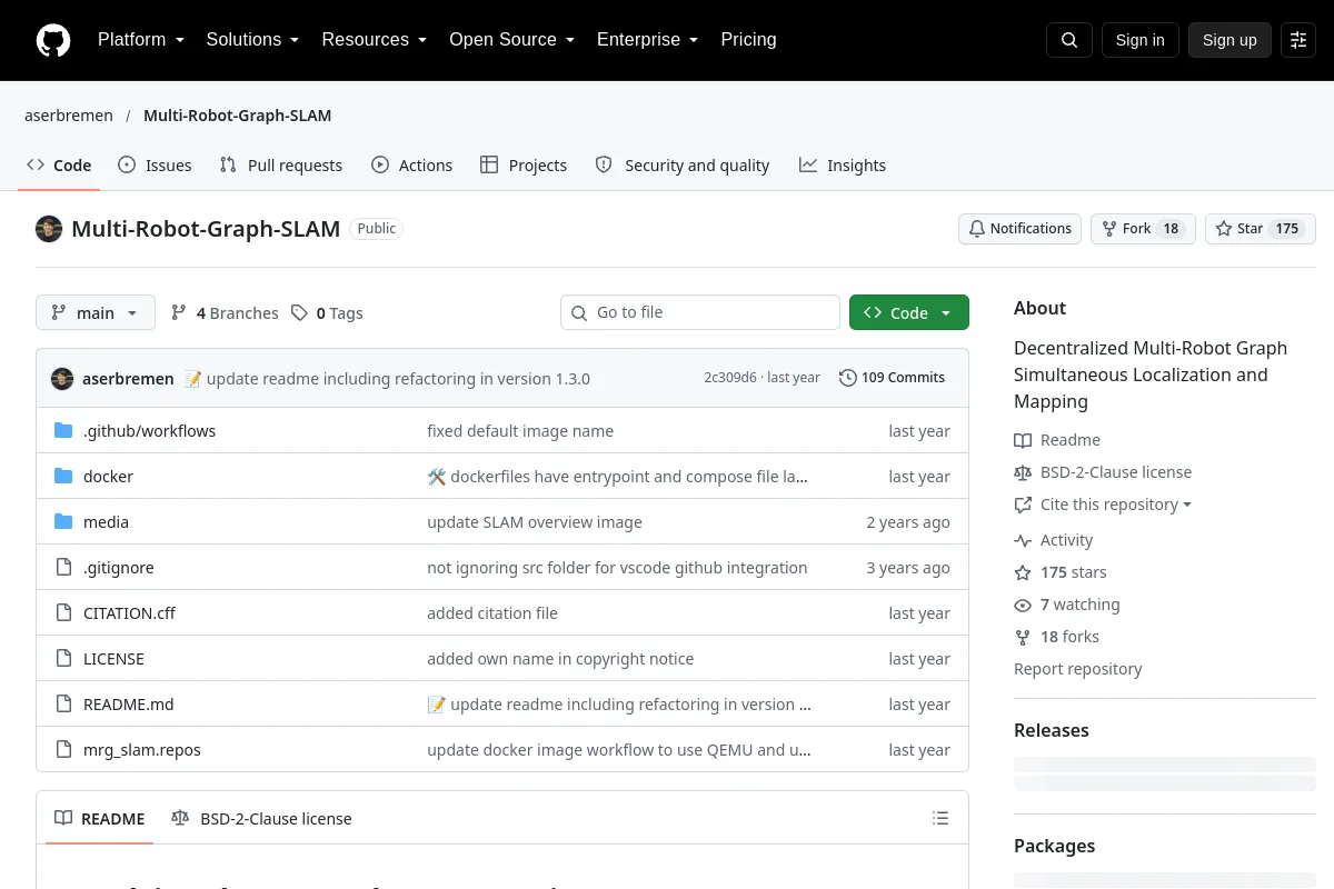 Multi-Robot-Graph-SLAM · aserbremen website or repository screenshot