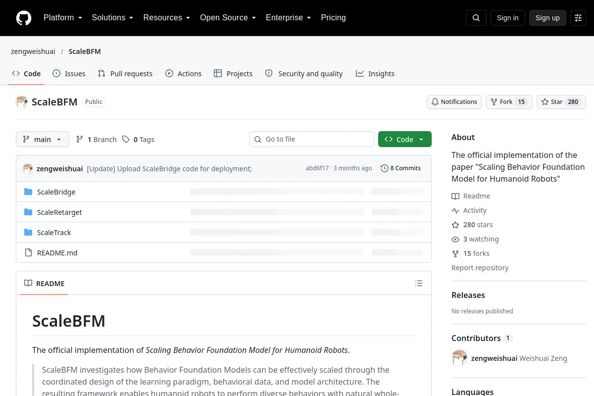 ScaleBFM · zengweishuai website or repository screenshot
