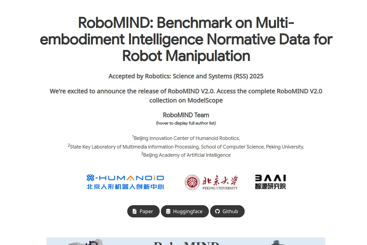 RoboMIND website or repository screenshot