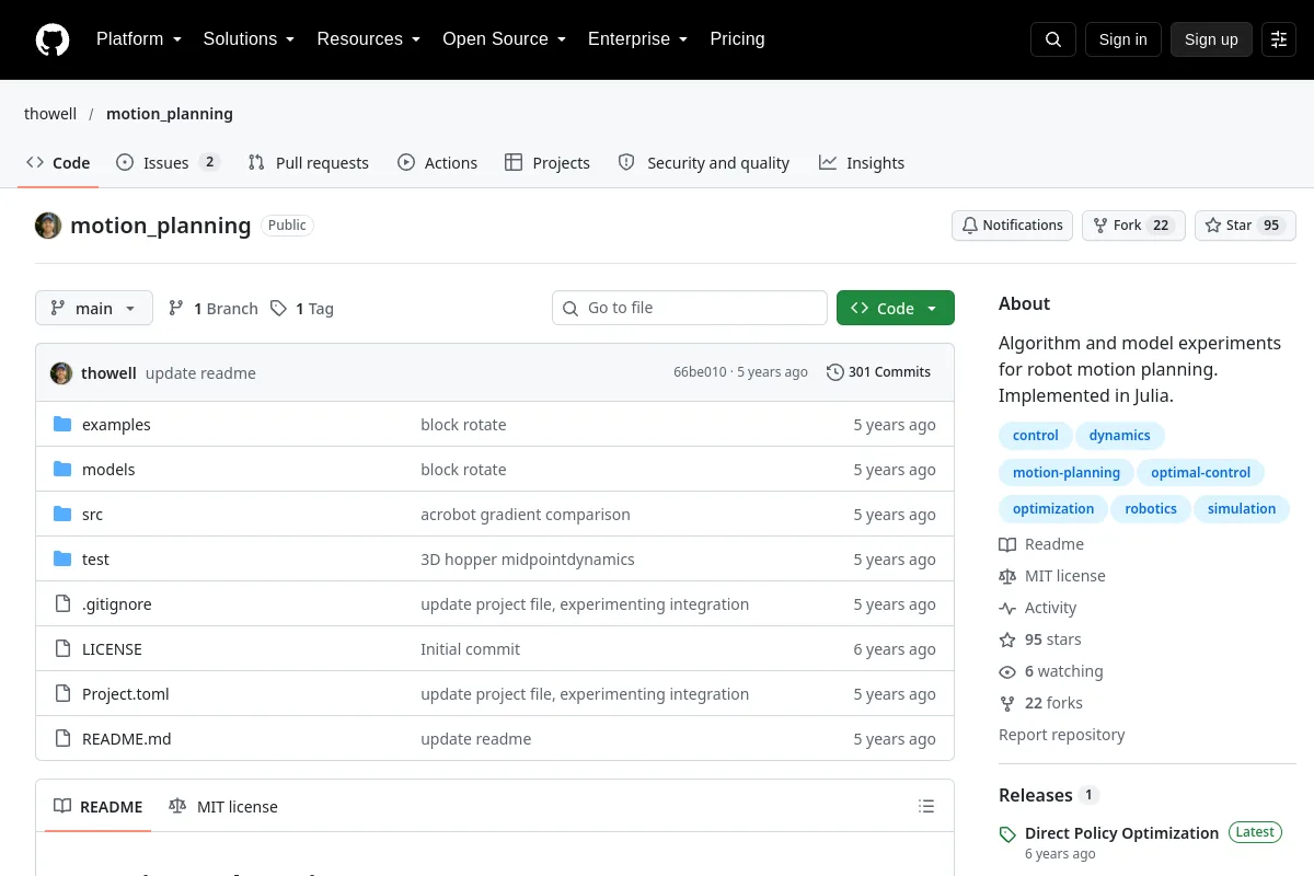 motion_planning · thowell resource page screenshot