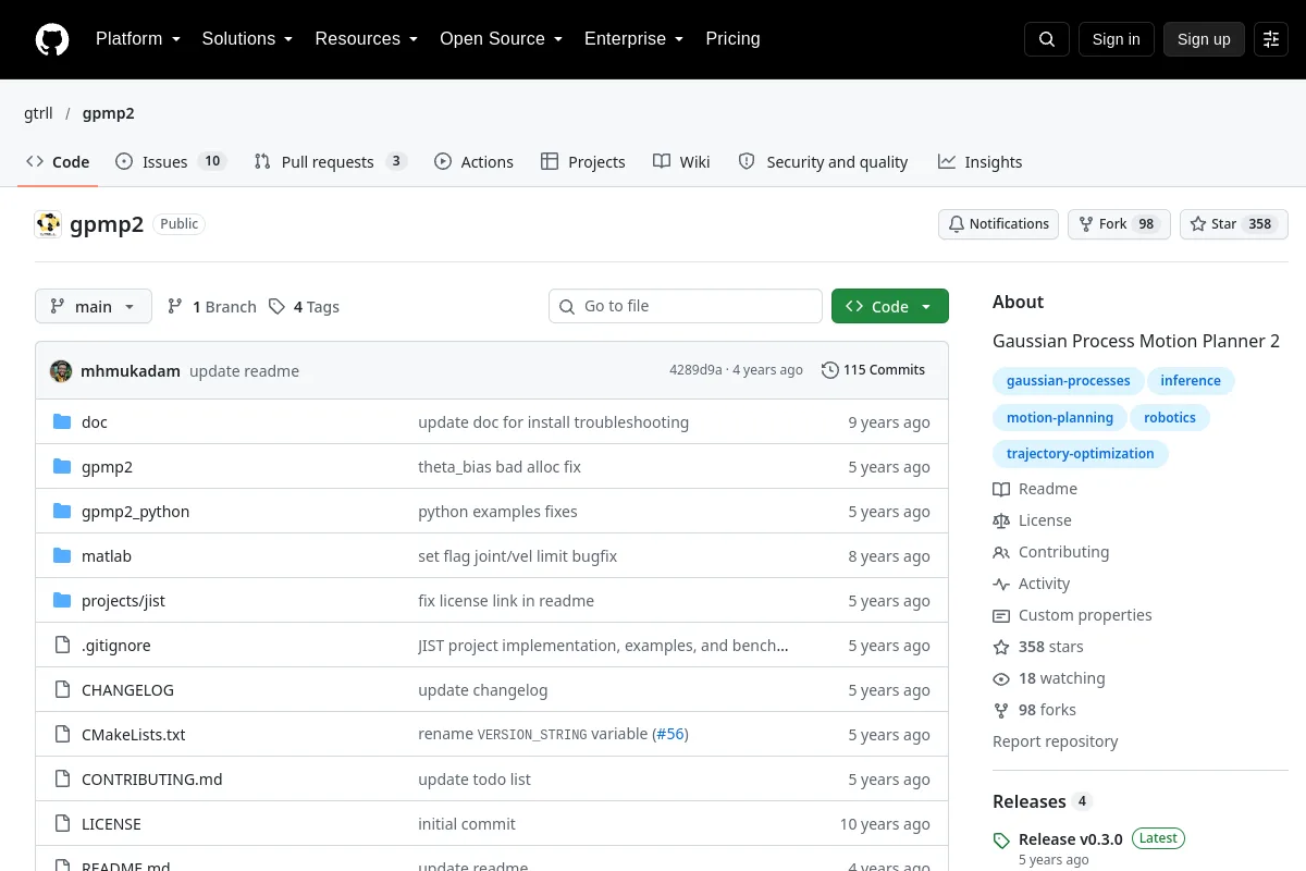 gpmp2 · gtrll website or repository screenshot