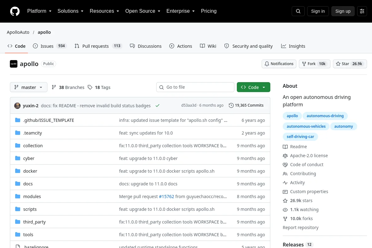 apollo · ApolloAuto resource page screenshot