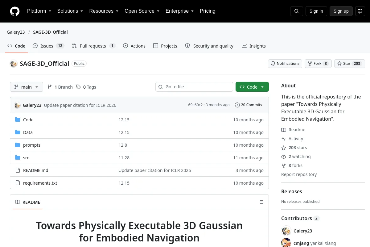 SAGE-3D_Official · Galery23 resource page screenshot