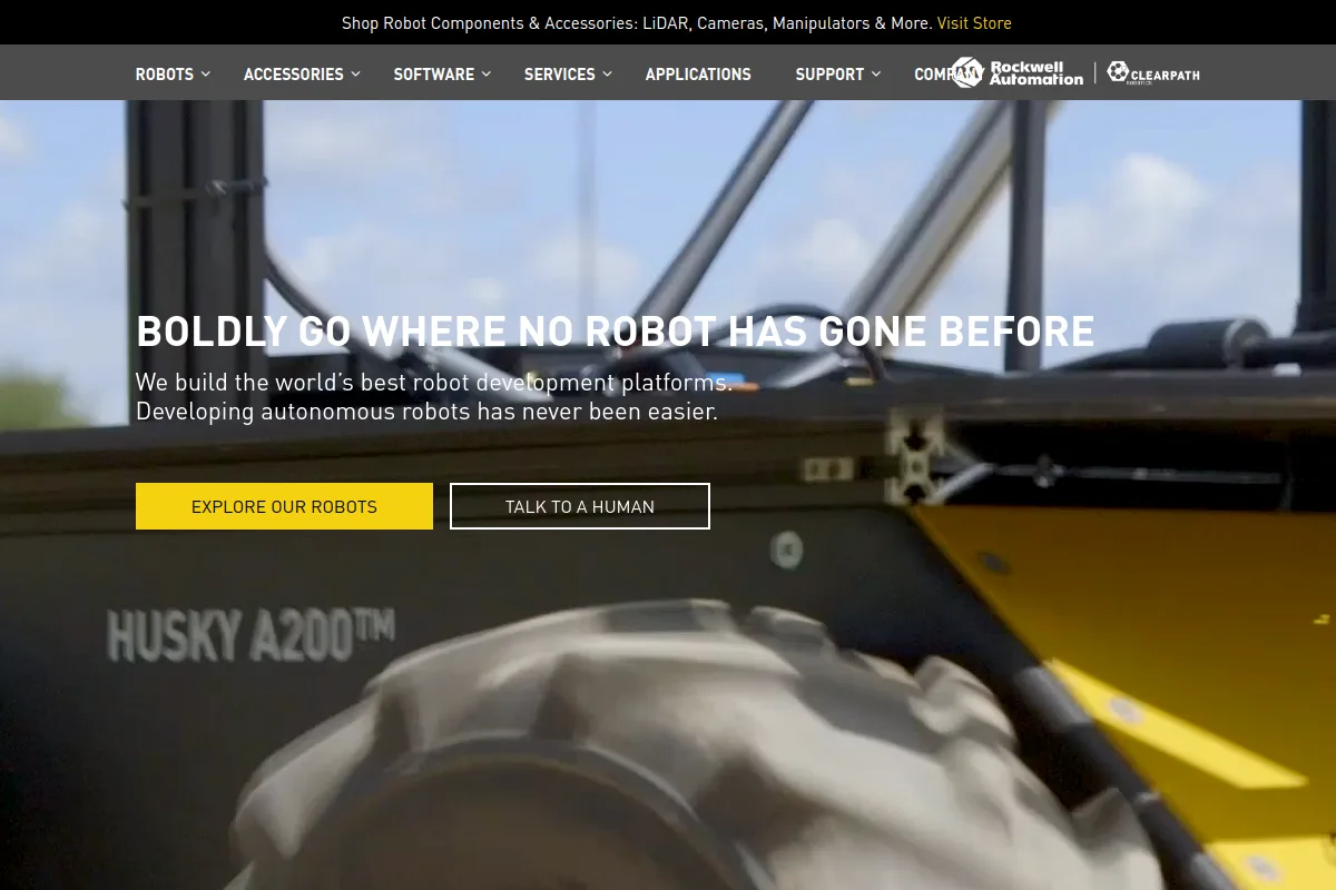 Clearpath Robotics website or repository screenshot