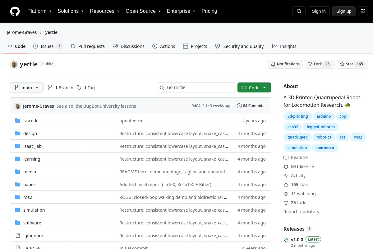 yertle · Jerome-Graves website or repository screenshot