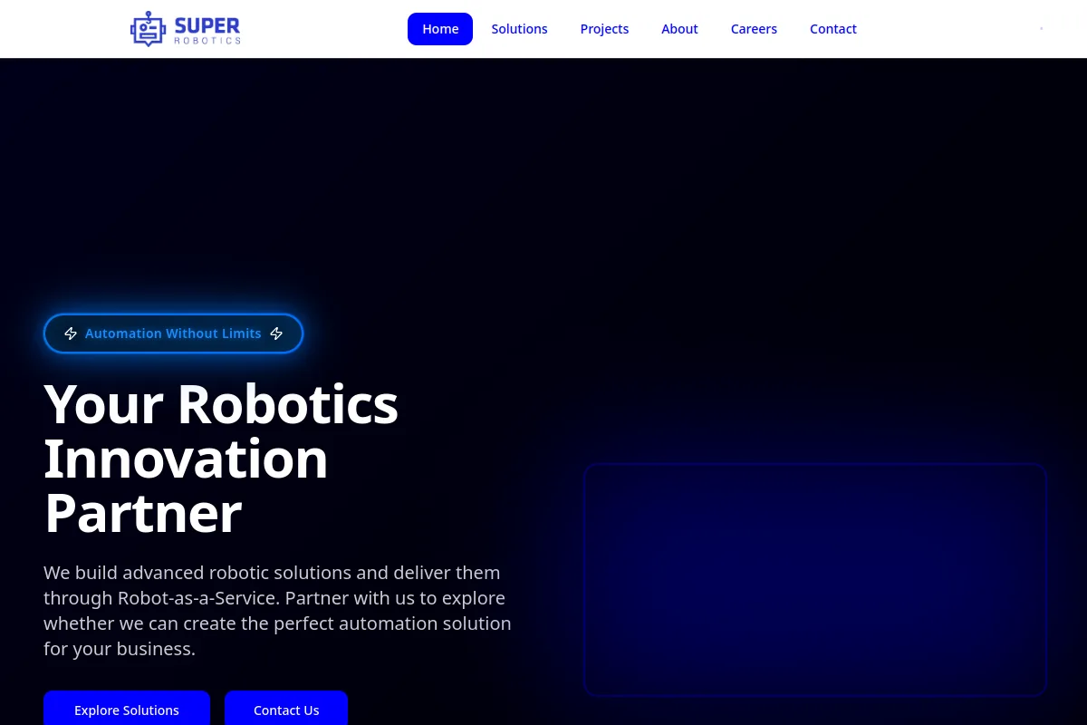 Super Robotics website or repository screenshot