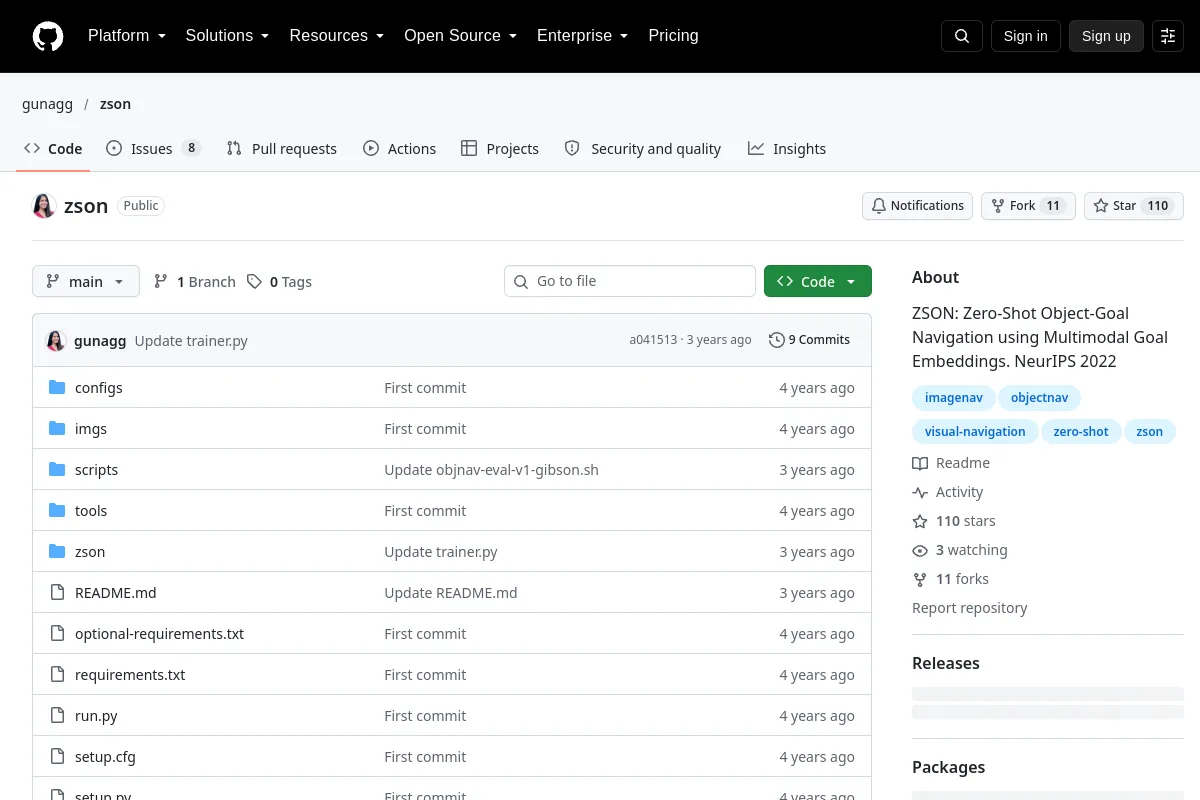 zson · gunagg resource page screenshot
