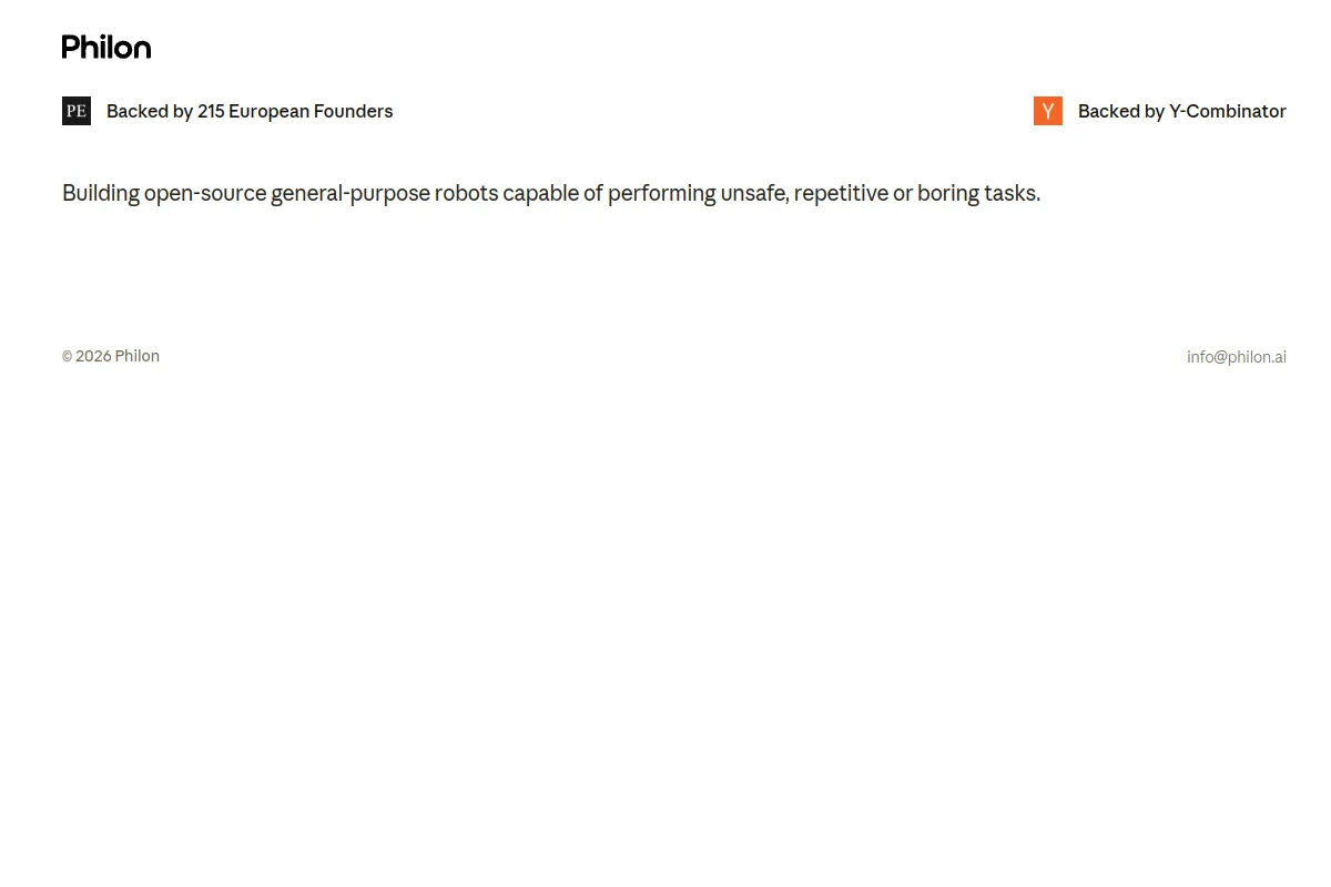 Philon website or repository screenshot