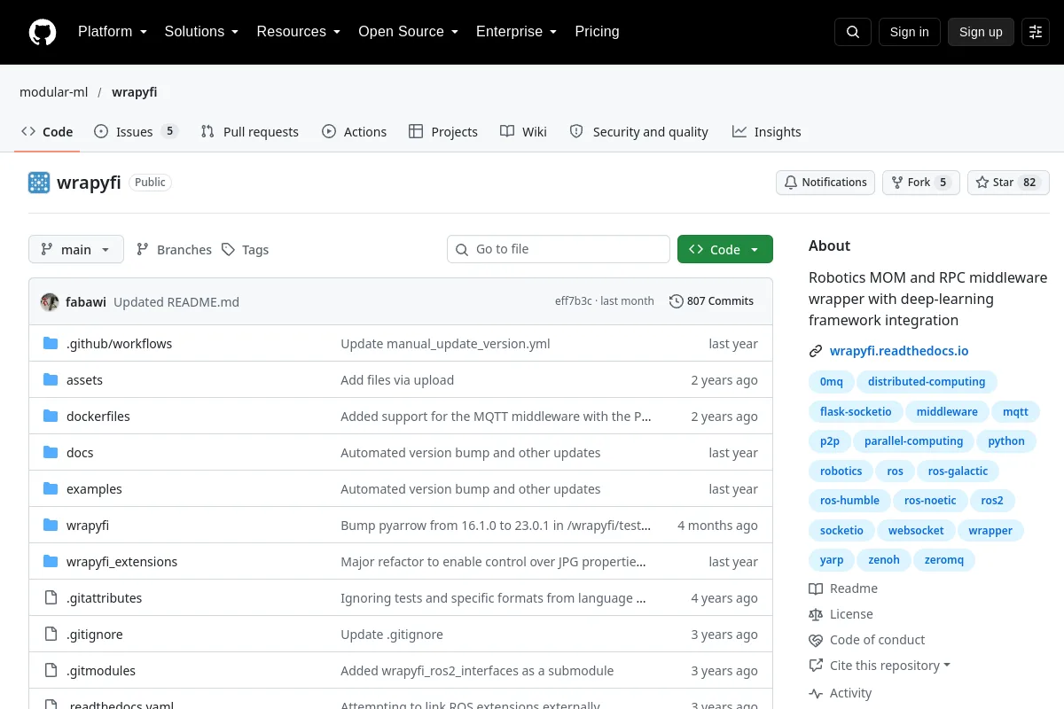 wrapyfi · modular-ml website or repository screenshot