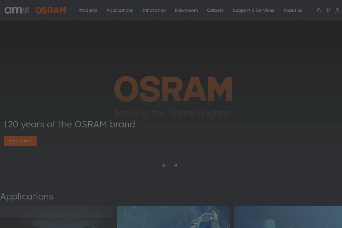 ams OSRAM website or repository screenshot