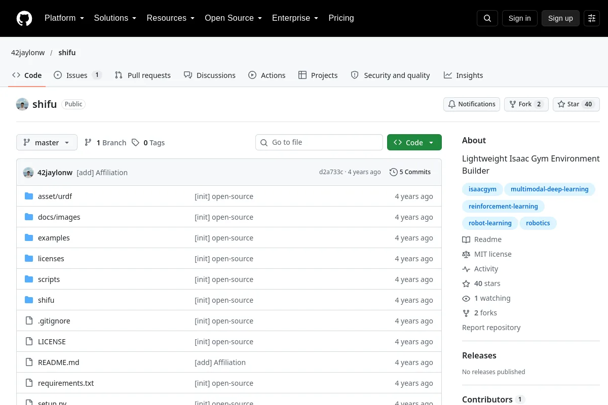 shifu · 42jaylonw resource page screenshot