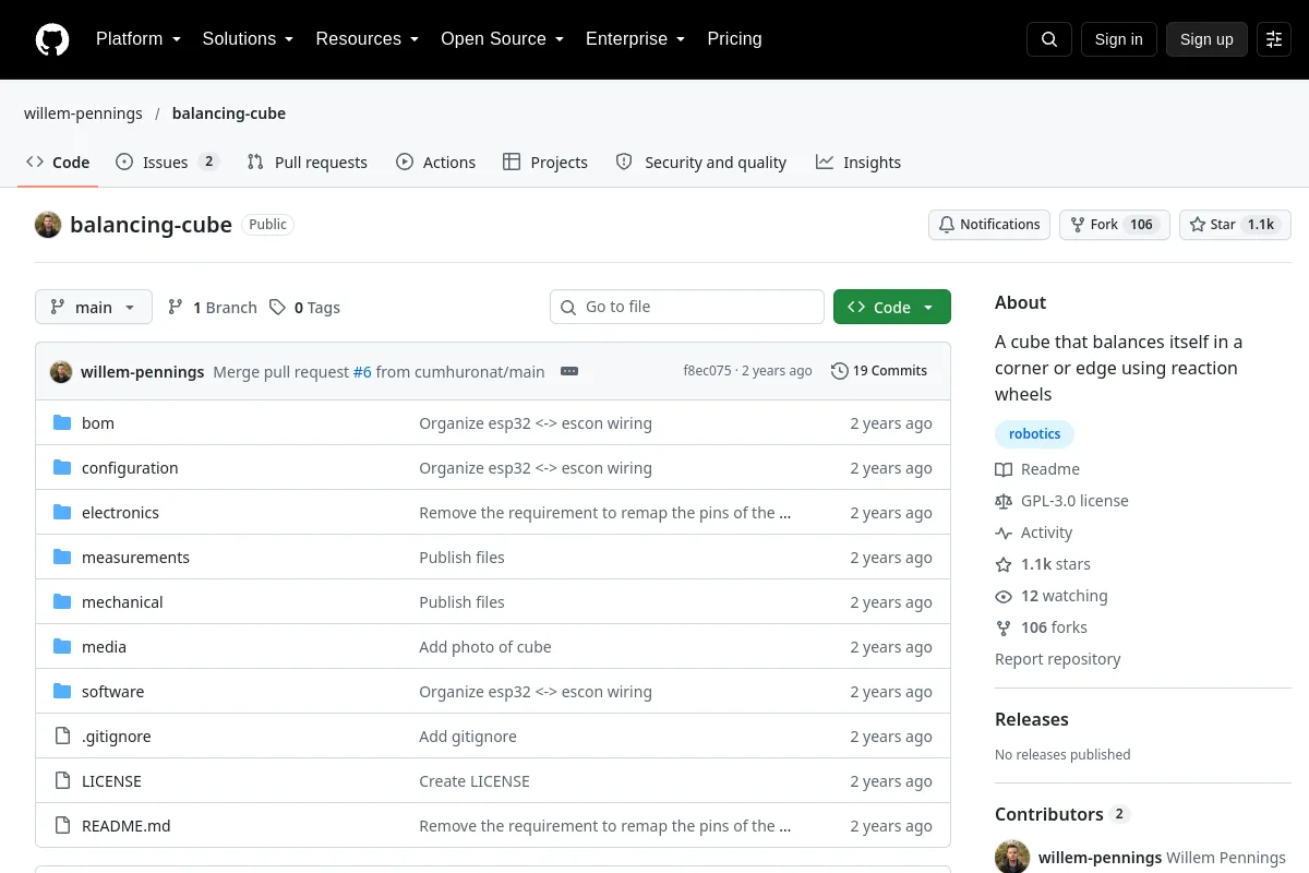 balancing-cube · willem-pennings website or repository screenshot