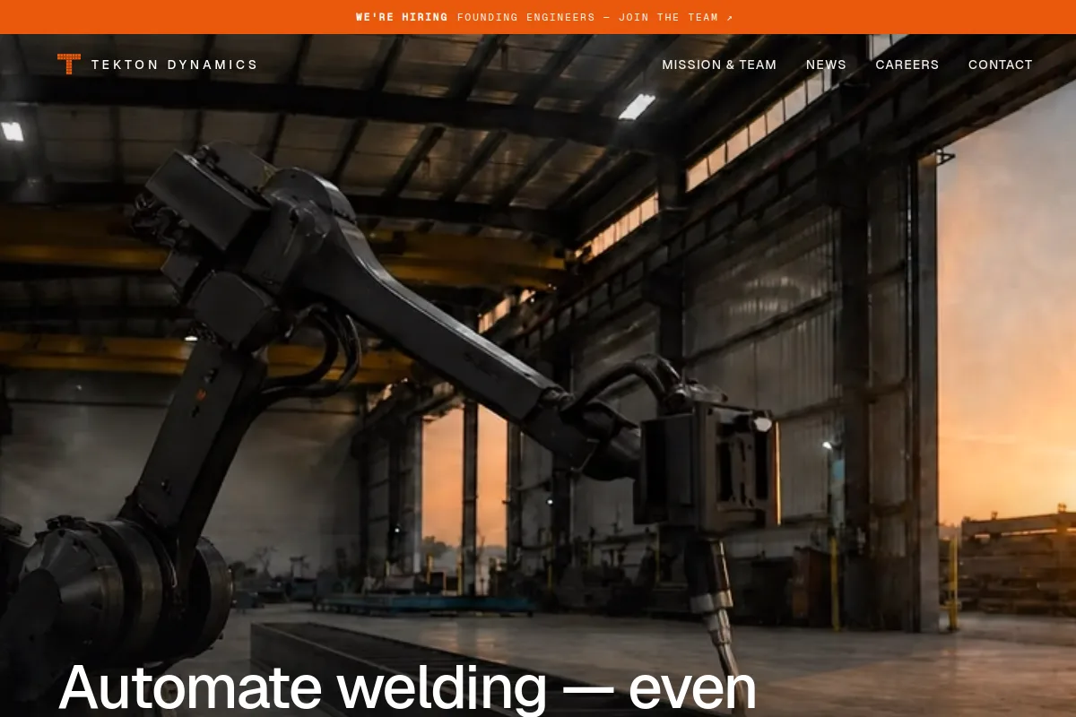 Tekton Dynamics website or repository screenshot