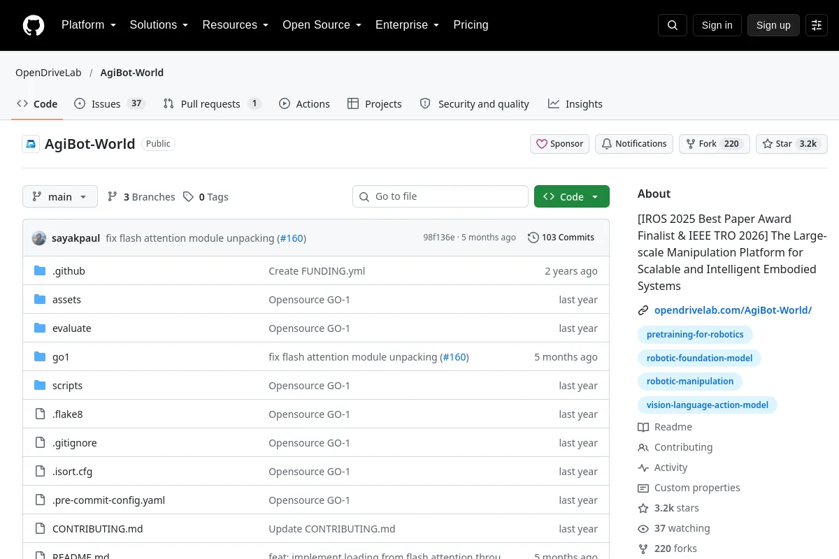 AgiBot World · OpenDriveLab website or repository screenshot