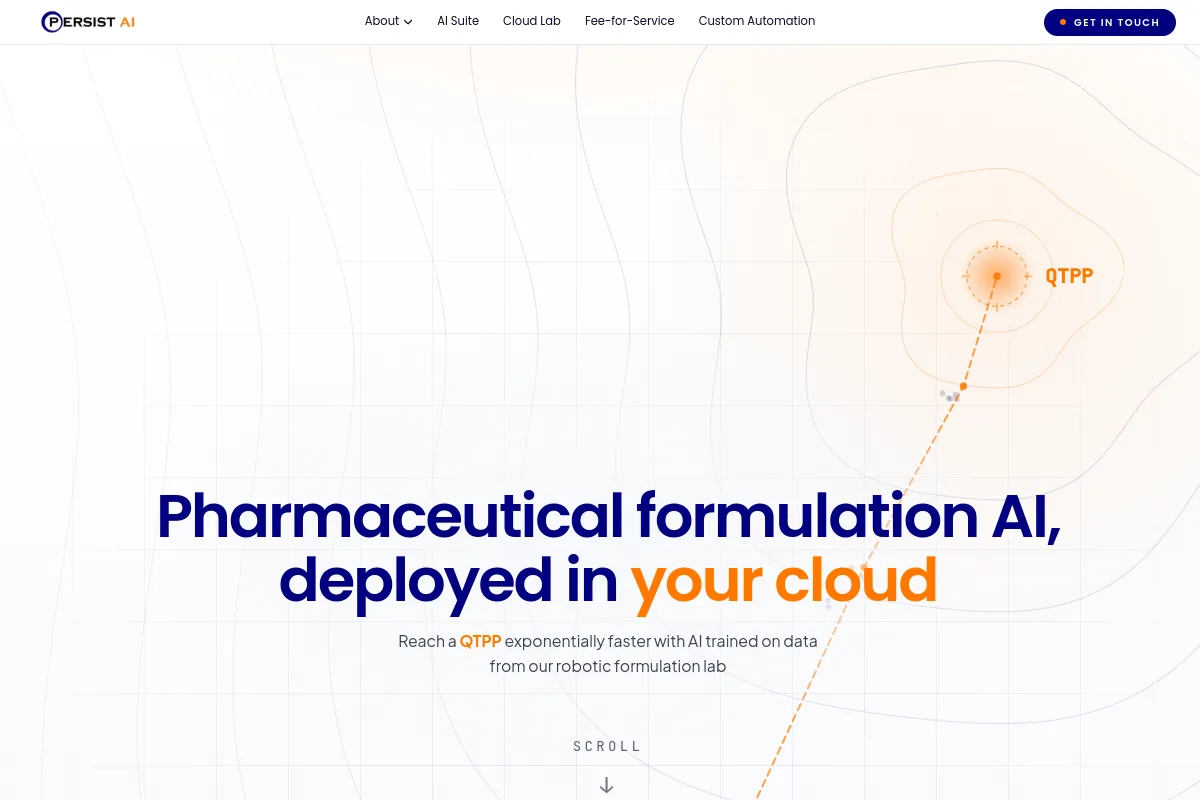 Persist AI website or repository screenshot