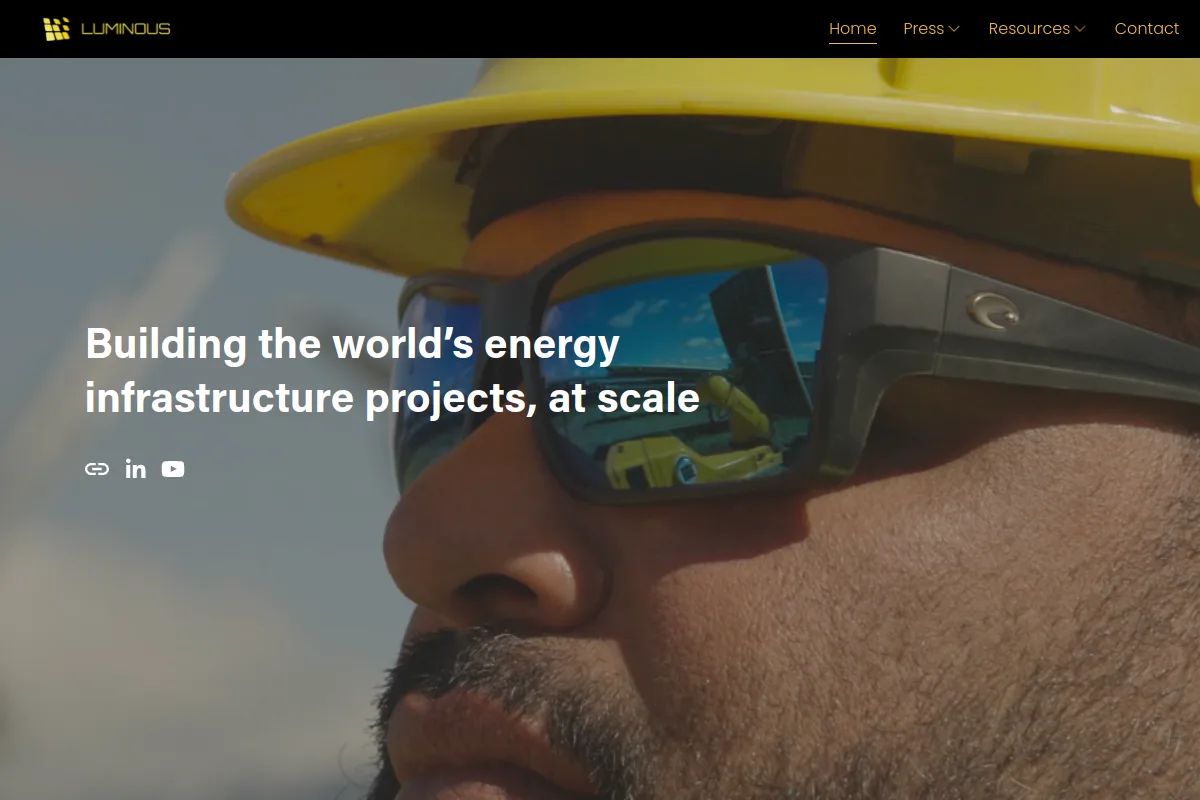 Luminous website or repository screenshot