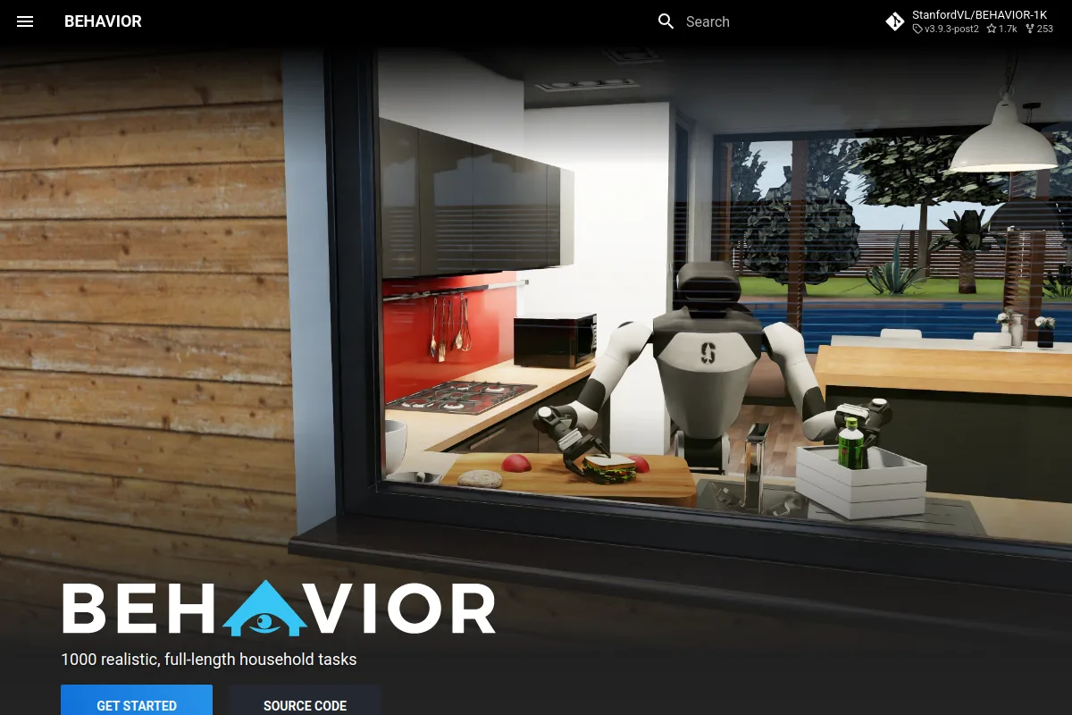 BEHAVIOR website or repository screenshot