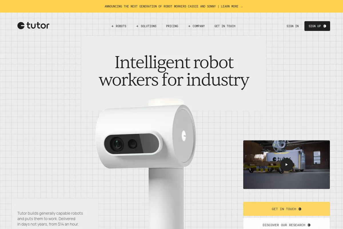 Tutor Intelligence website or repository screenshot