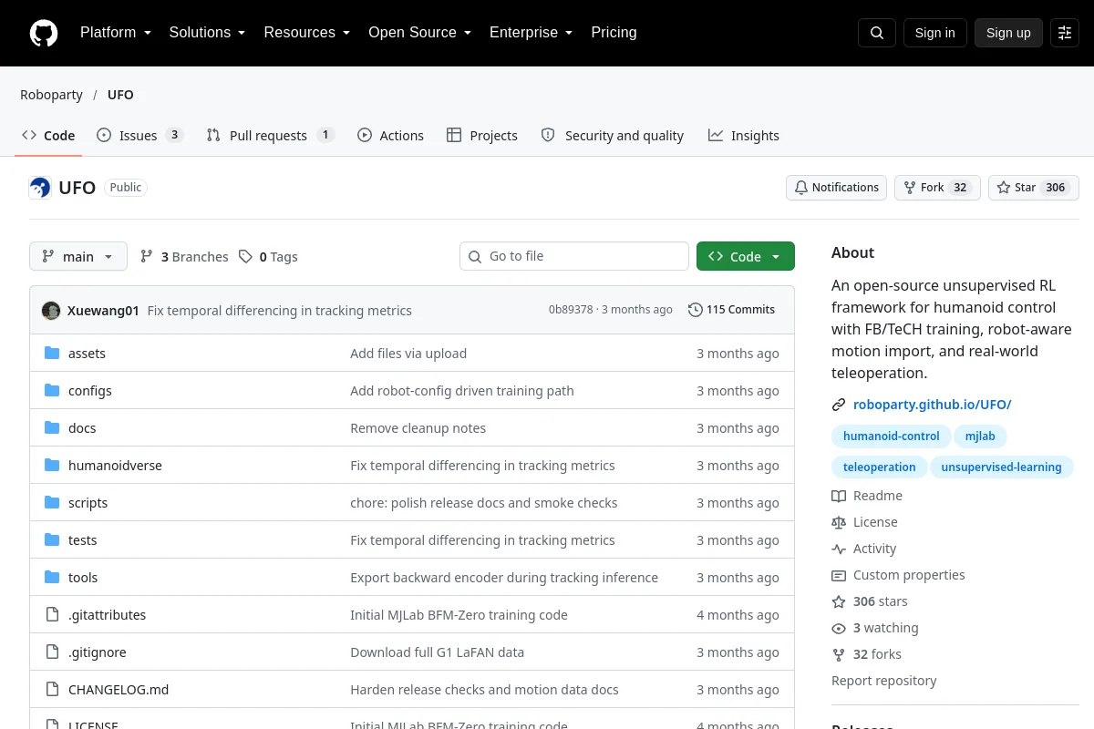UFO · Roboparty resource page screenshot