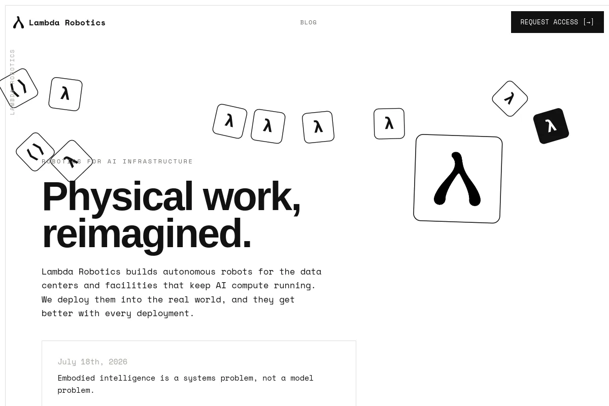Lambda Robotics website or repository screenshot