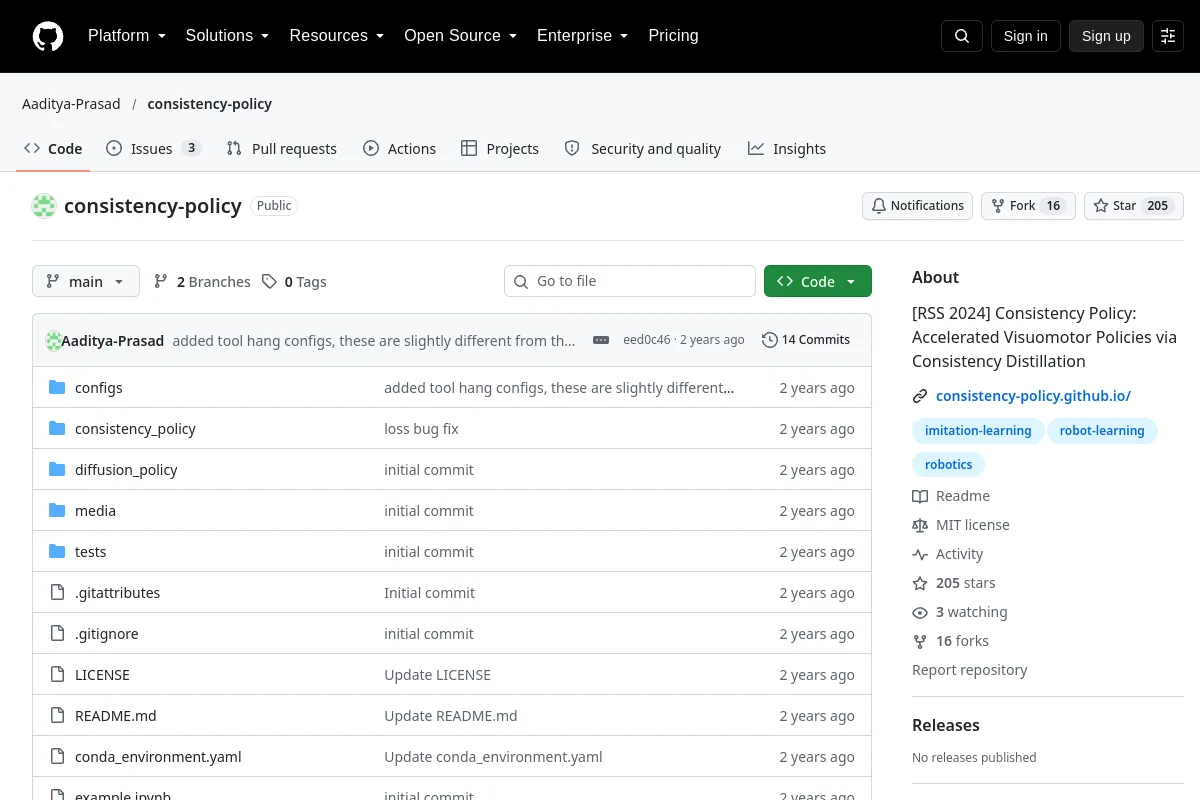 consistency policy · Aaditya-Prasad website or repository screenshot