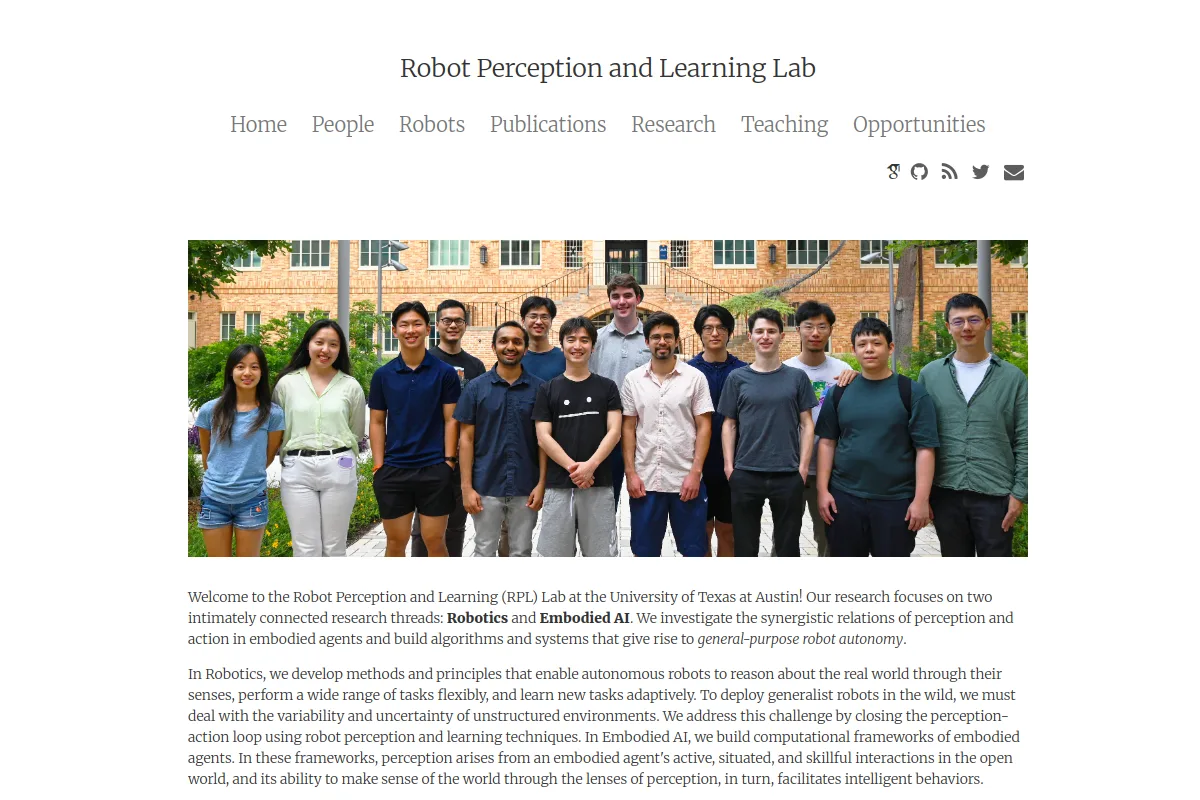 UT Austin RPL website or repository screenshot