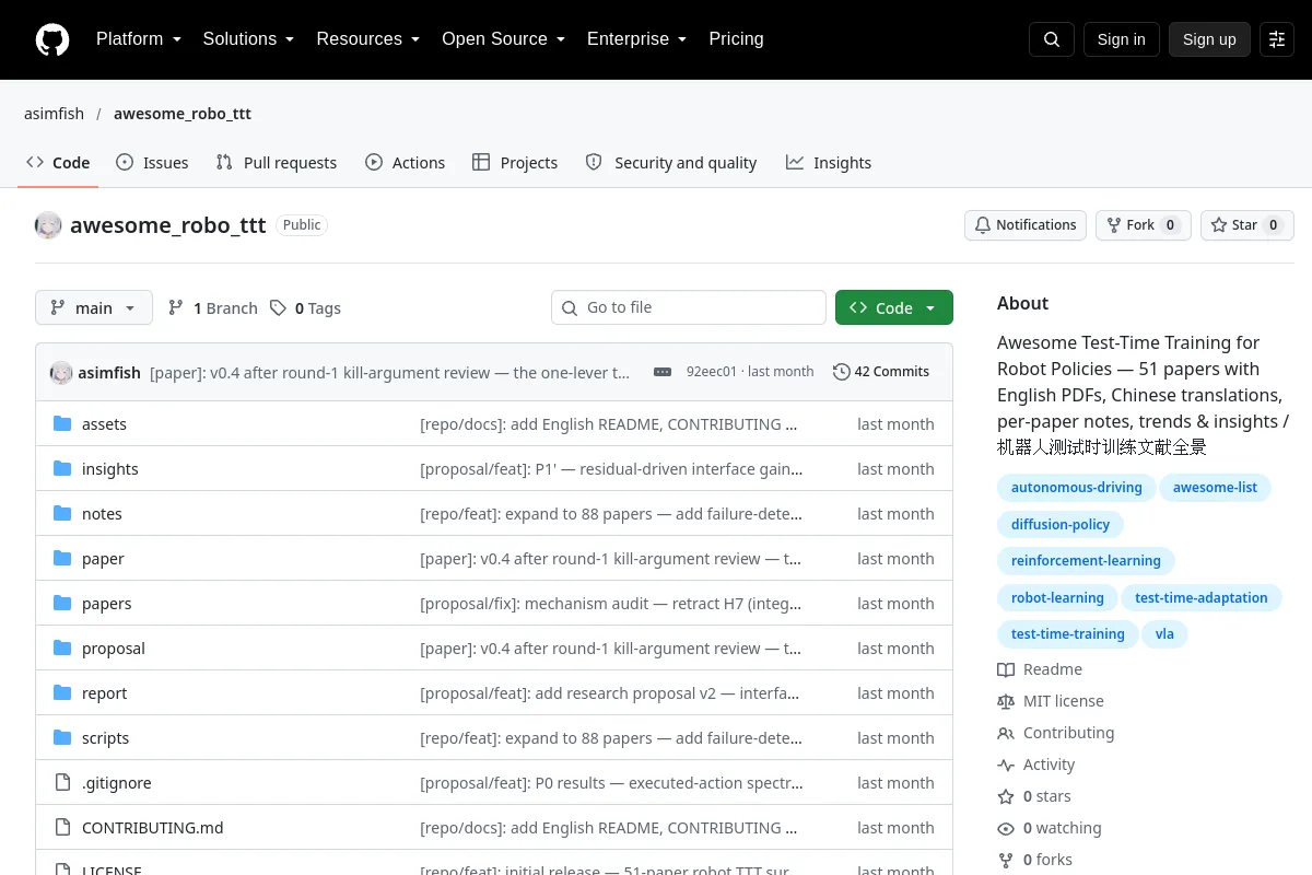 awesome robo ttt · asimfish website or repository screenshot