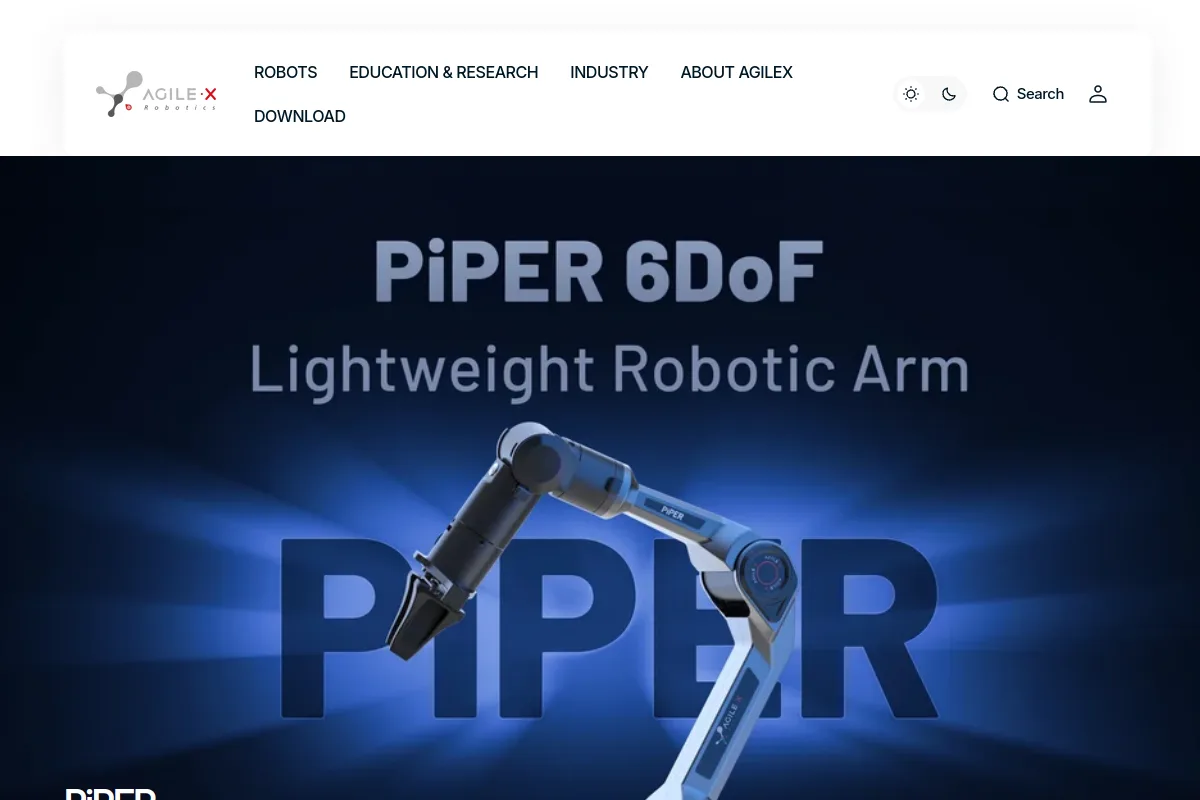 AgileX Piper website or repository screenshot