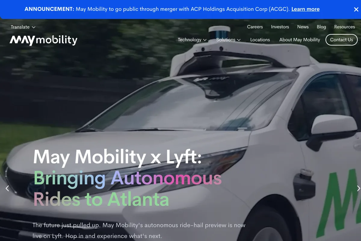 May Mobility website or repository screenshot